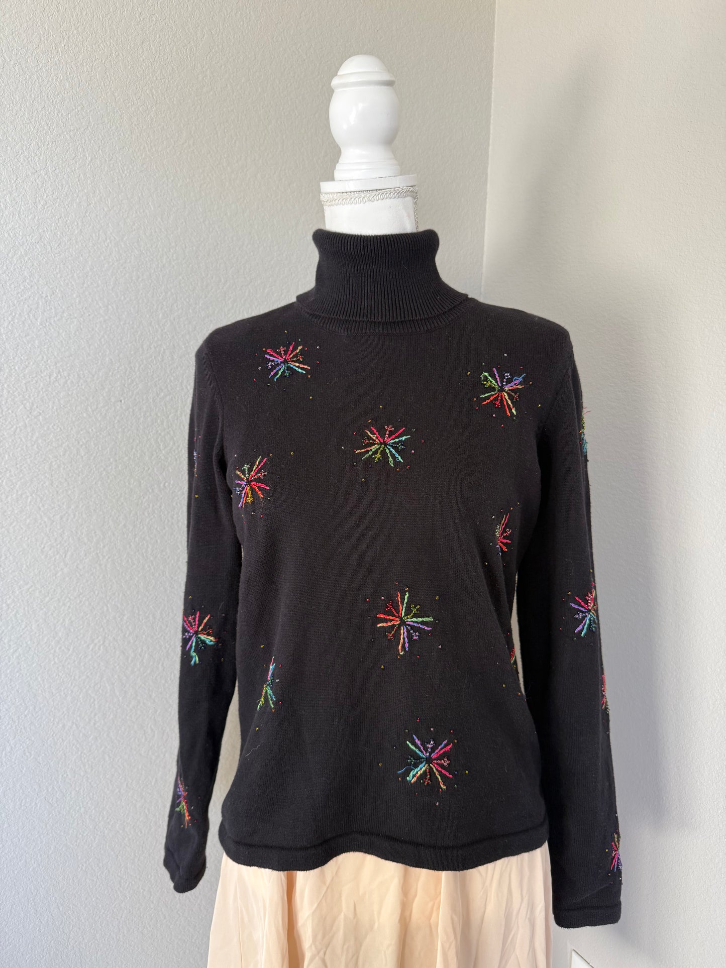 Fireworks Beaded Sweater
