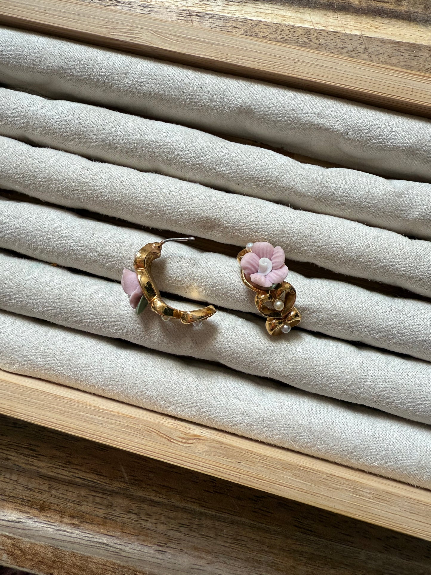 Gold Flower Earrings