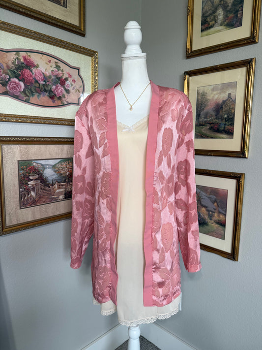Blair Sheer Pink Floral Robe