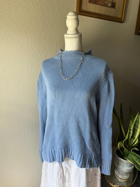 XL - Light Blue Turtleneck