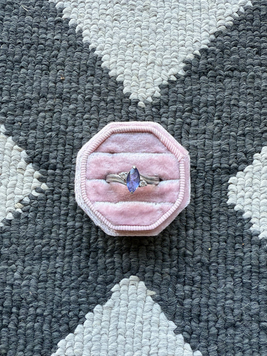 Sterling Blue Marquise Ring (9)