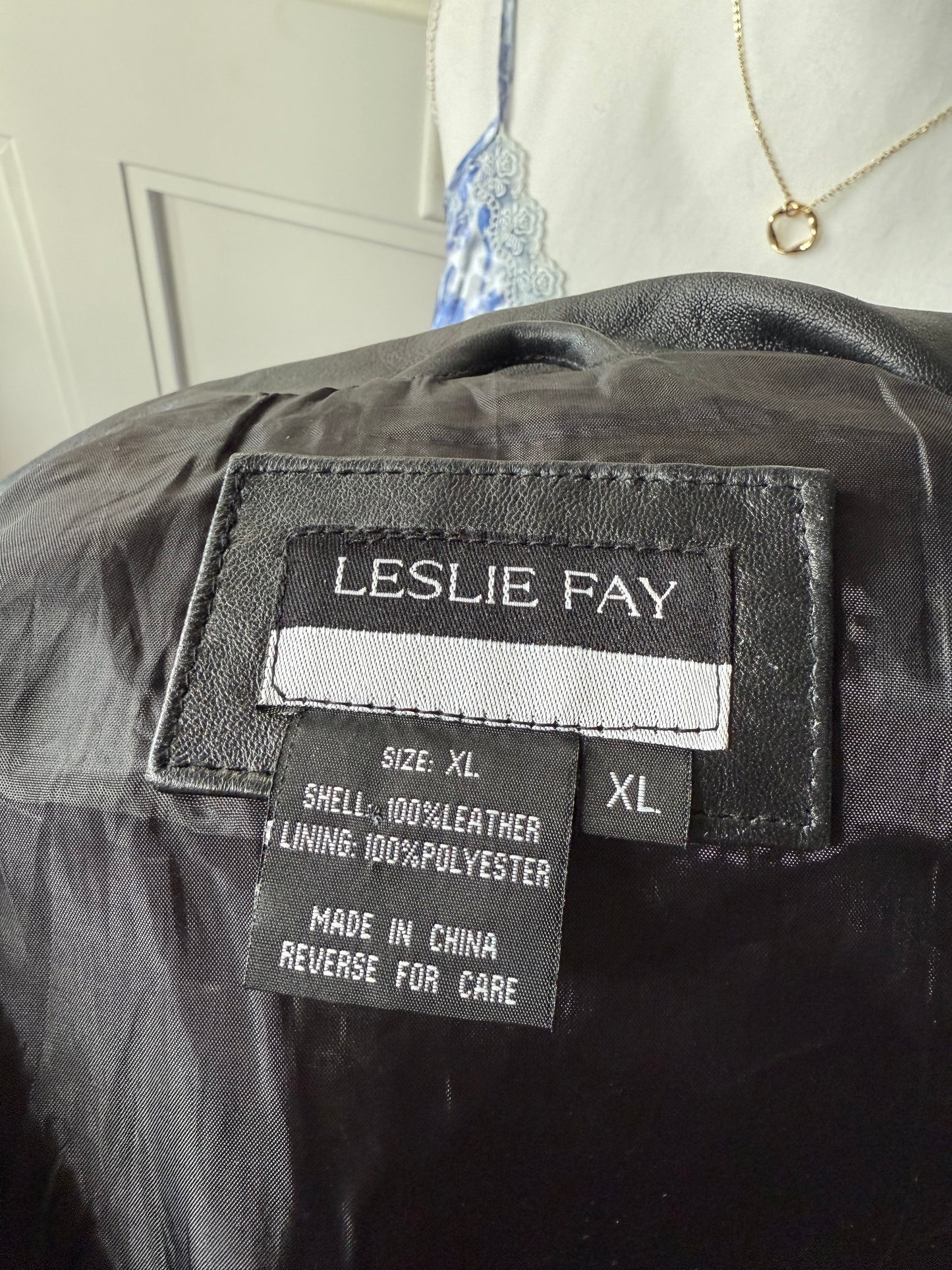 Leslie Fay Leather Jacket