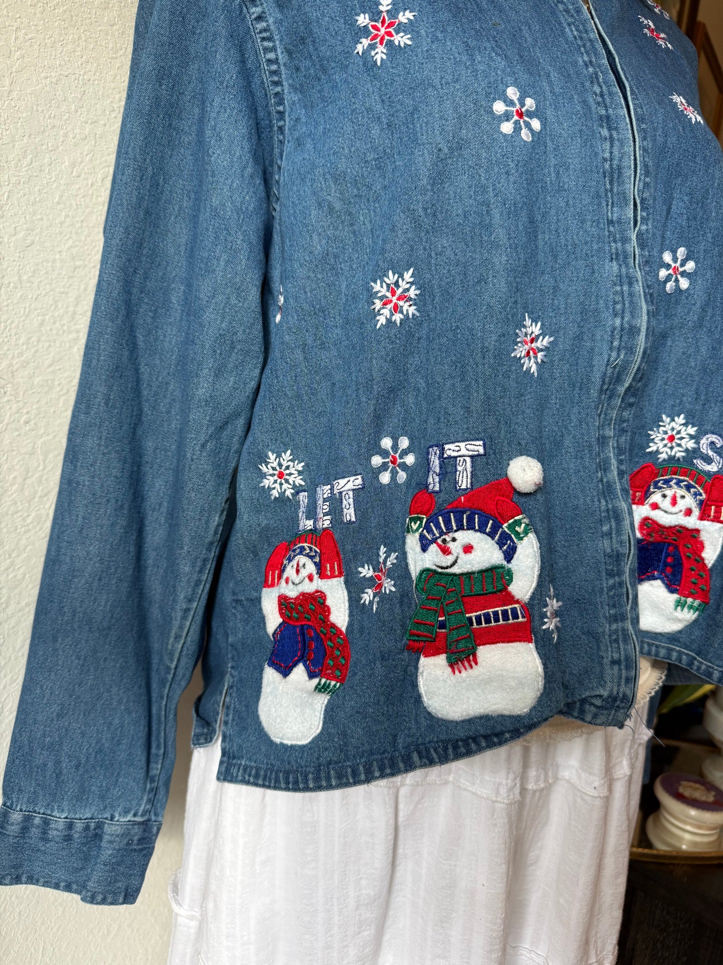 Let It Snow Denim Jacket