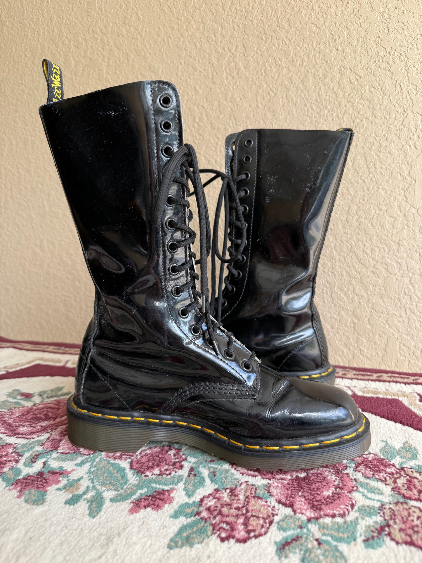Vintage Patent 14-Eye Boots