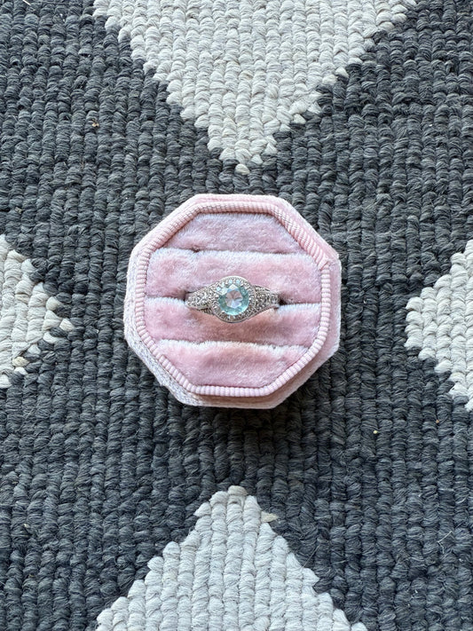 Light Blue Sterling Ring (8.75)