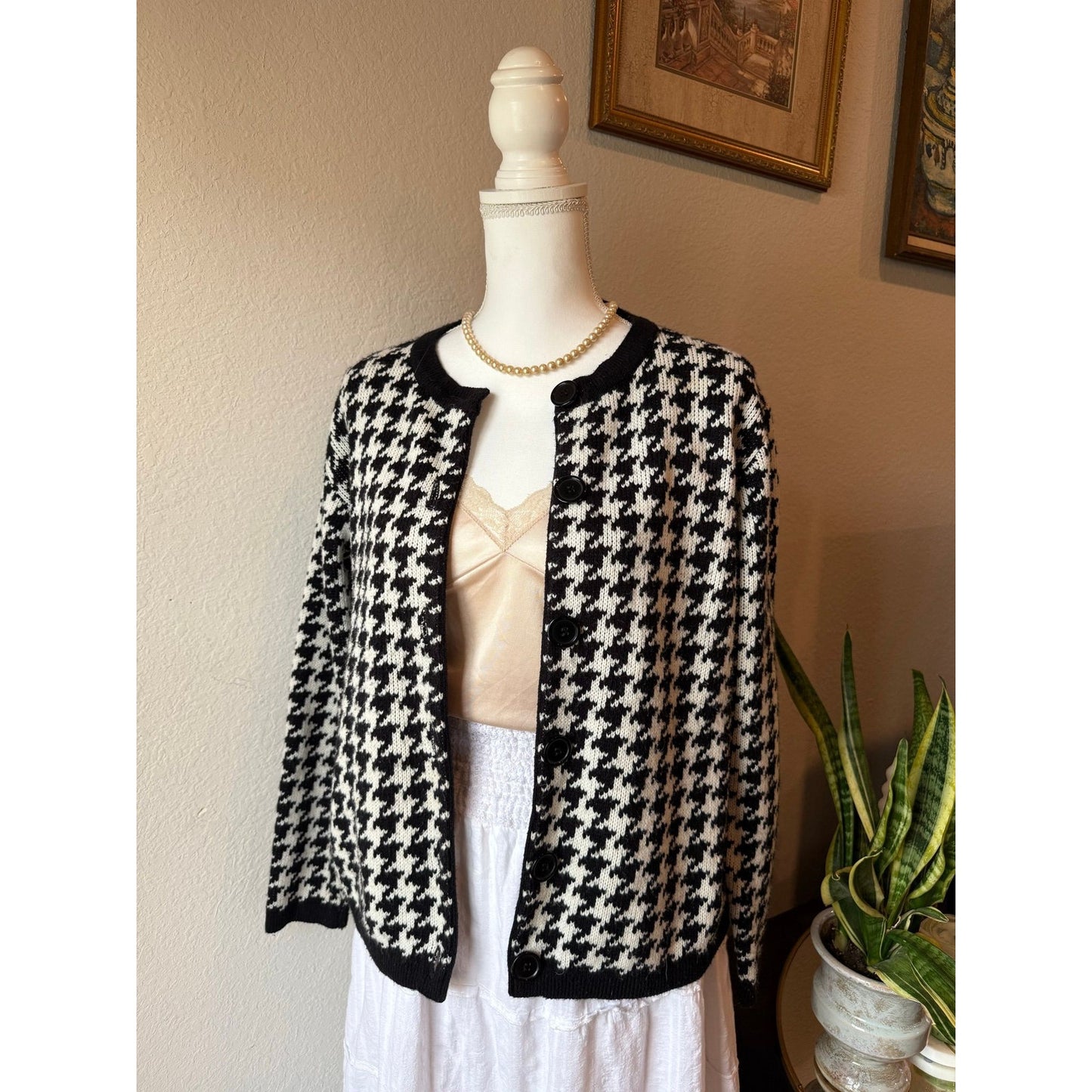 Houndstooth Cardigan