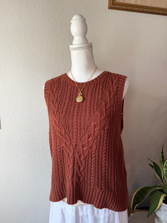 Burnt Orange Sweater Vest