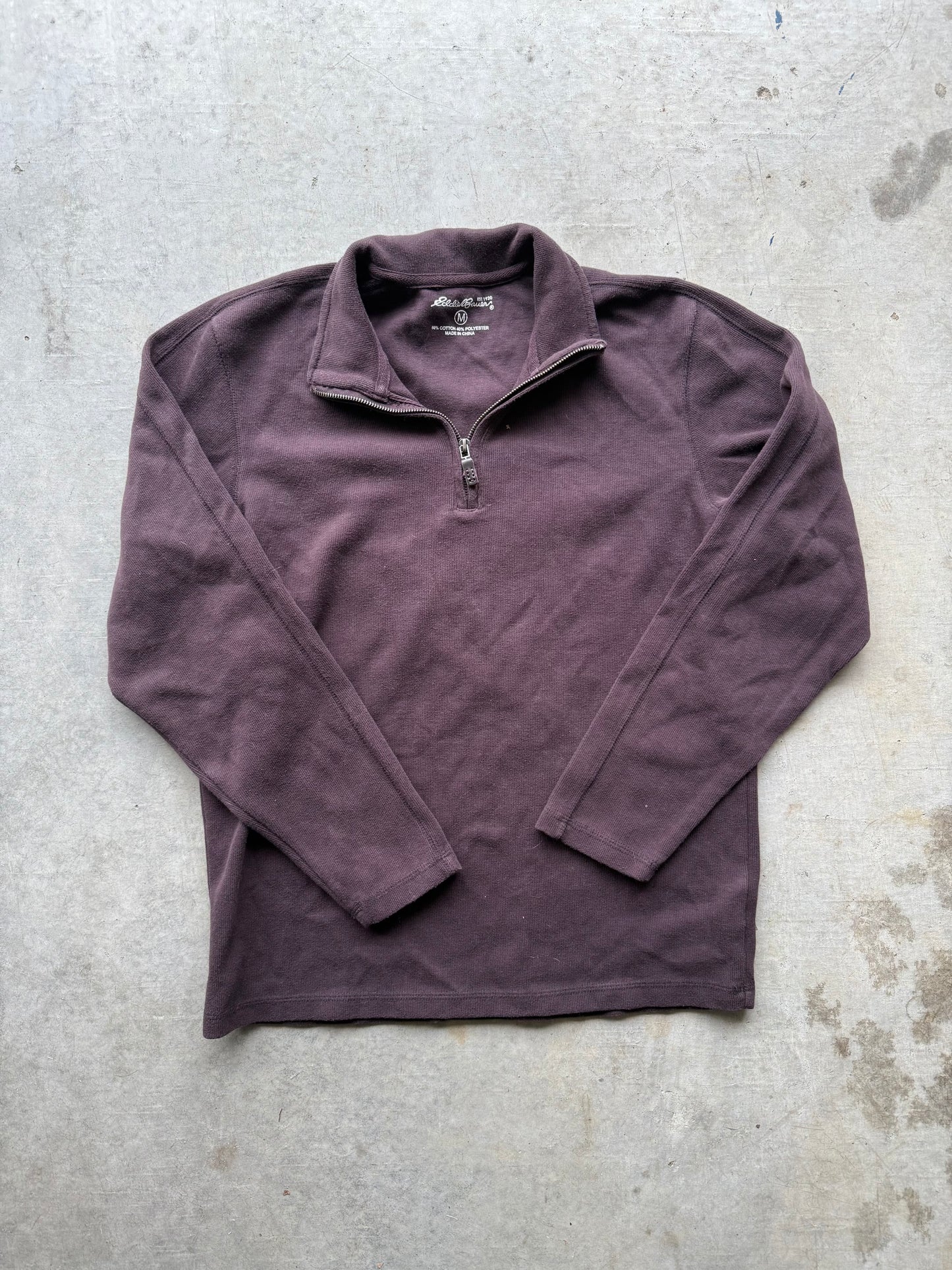 Eddie Bauer Plum Quarterzip