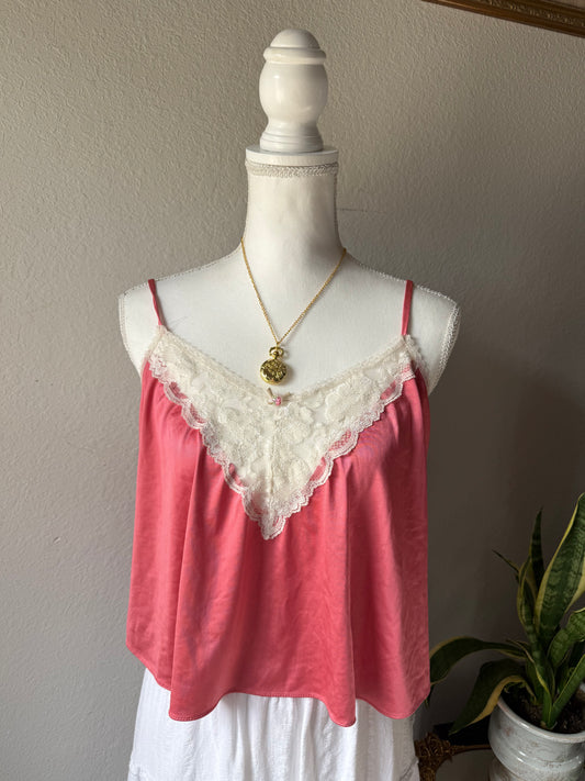 Pink Lace Cami