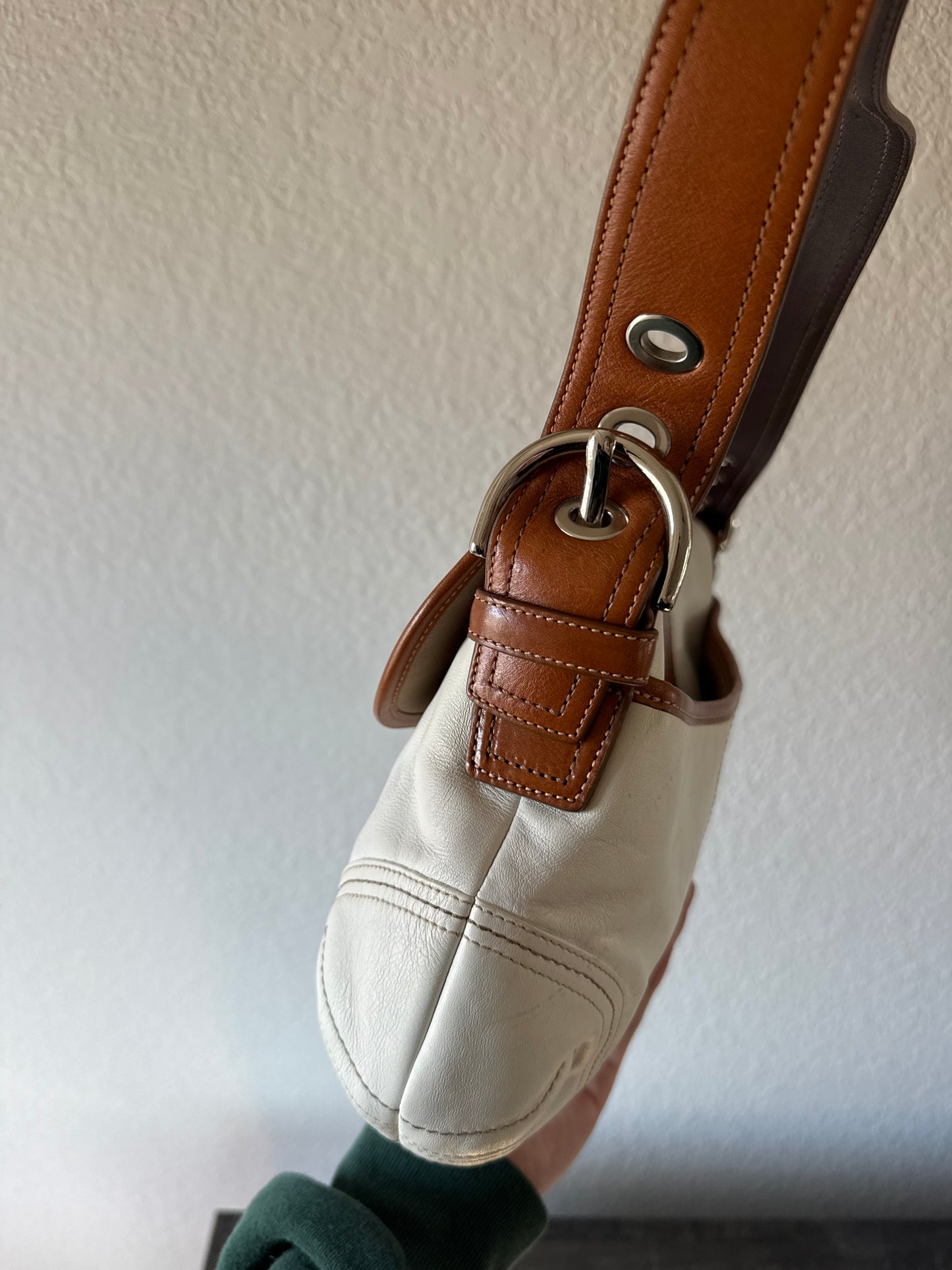 Coach White & Brown Soho