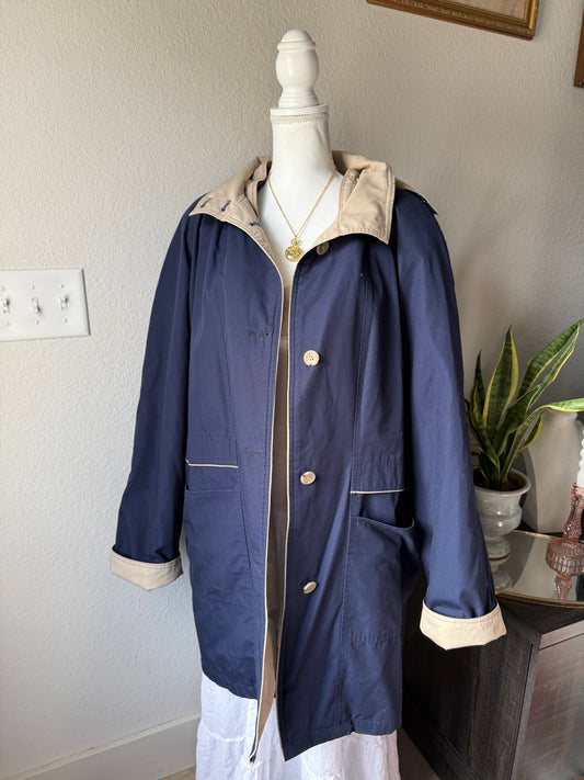 Navy London Fog Coat