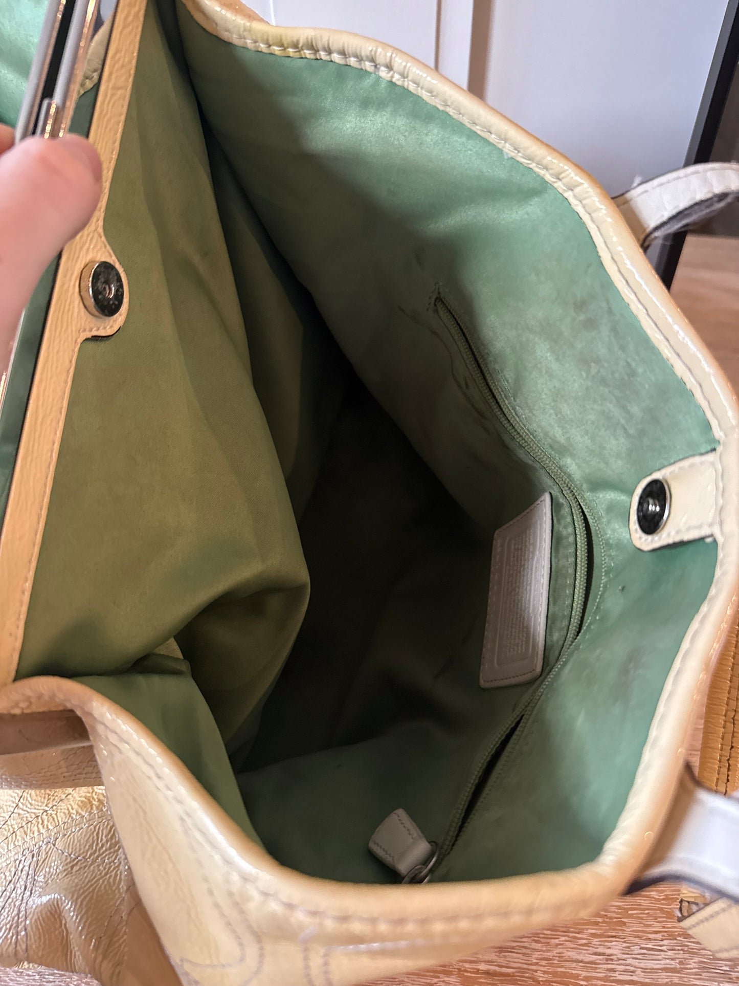 Coach Pastel Yellow Bag