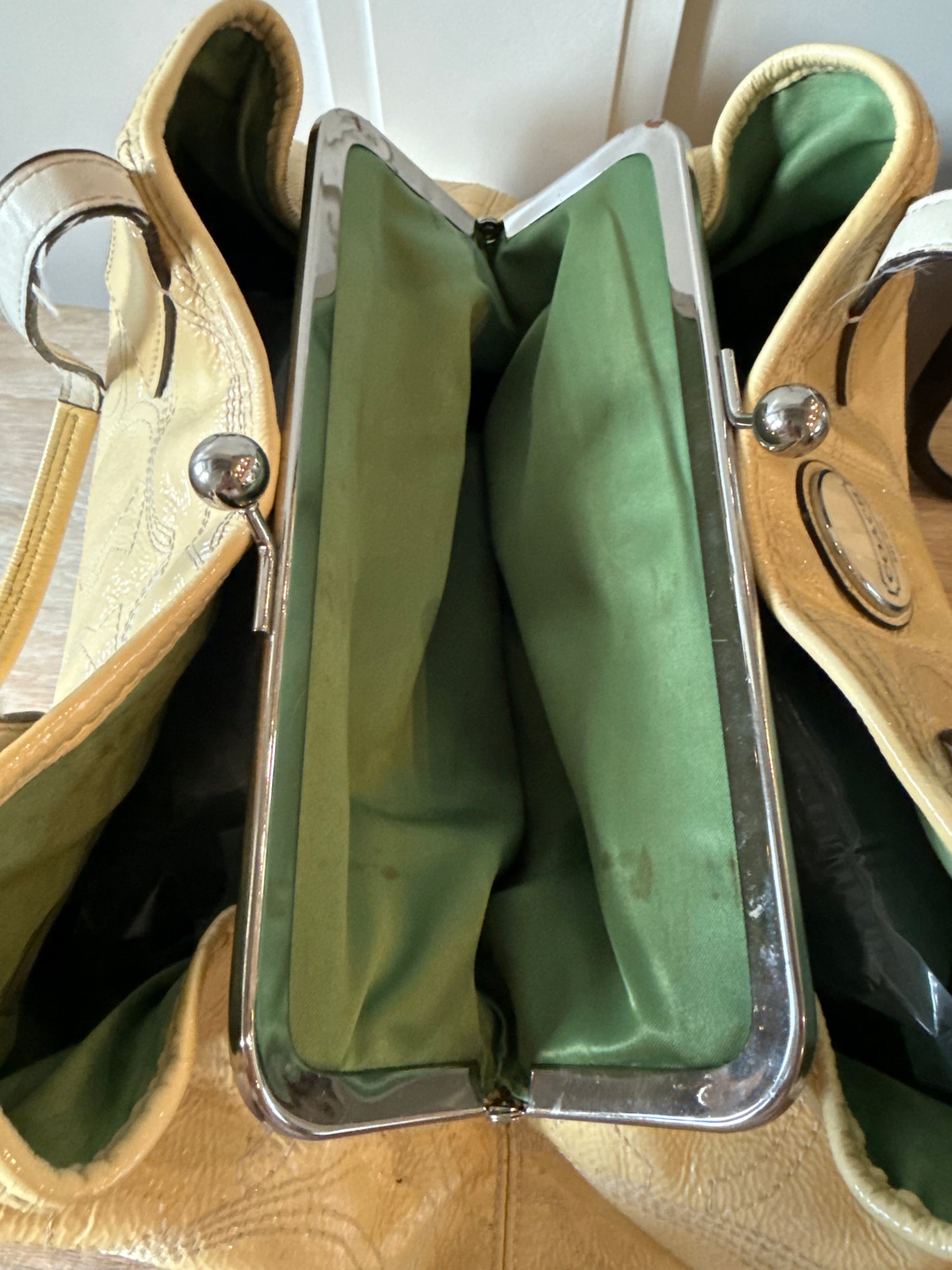 Coach Pastel Yellow Bag