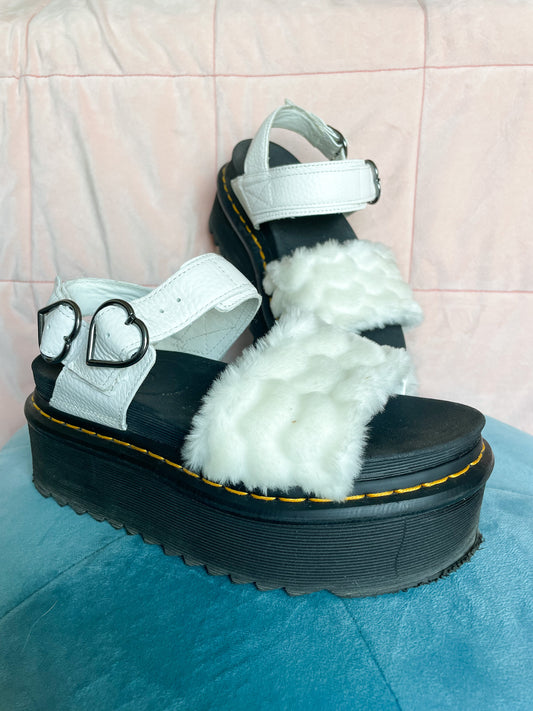 White Voss Sandals