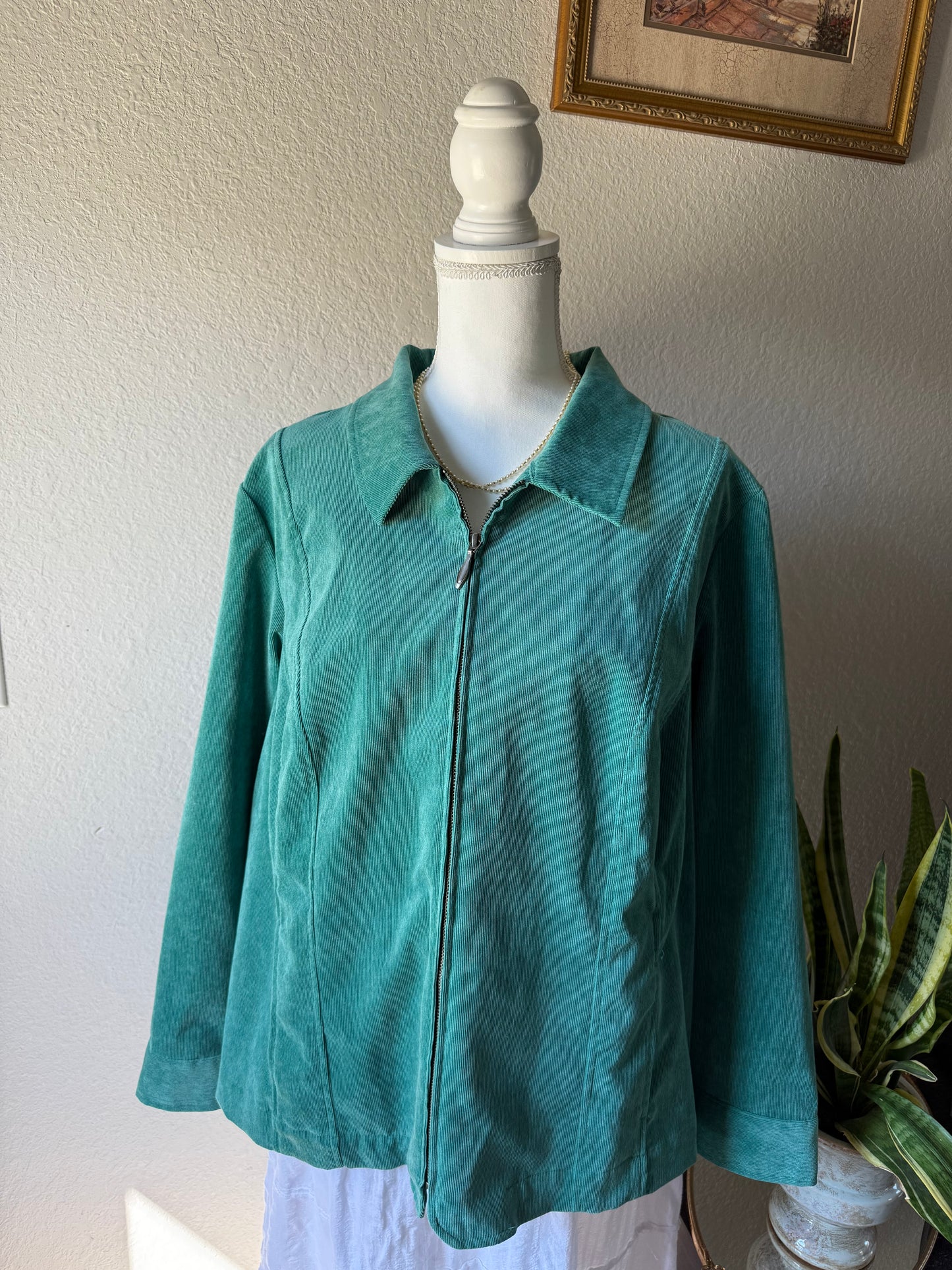 XXL - Teal Corduroy Jacket