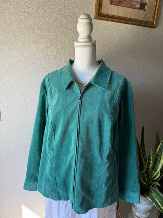 XXL - Teal Corduroy Jacket