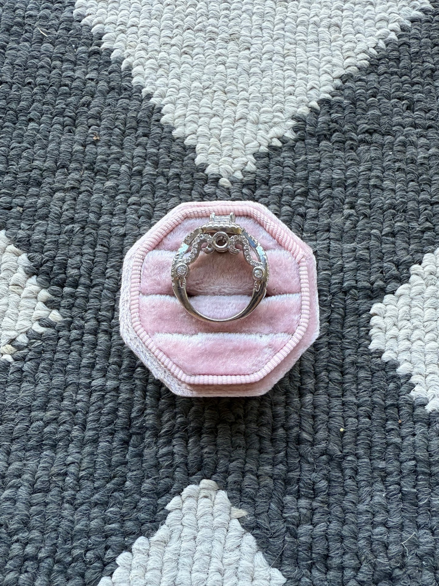 Sterling Twisted Clear Ring (5.25)