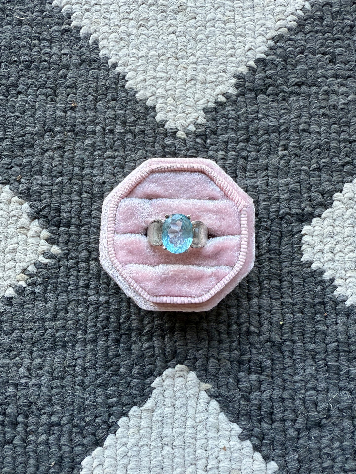 Sterling Light Blue Ring (6)