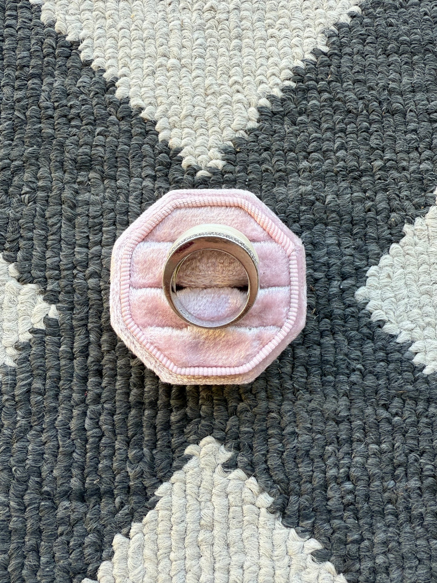 Sterling Enamel Dome Ring (6.75)