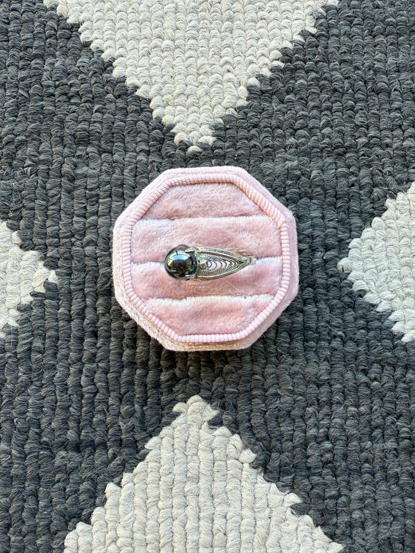 Sterling Black Pearl Ring (7)