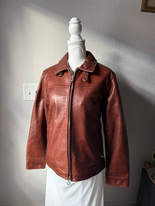 Coach Brown Leather Jacket