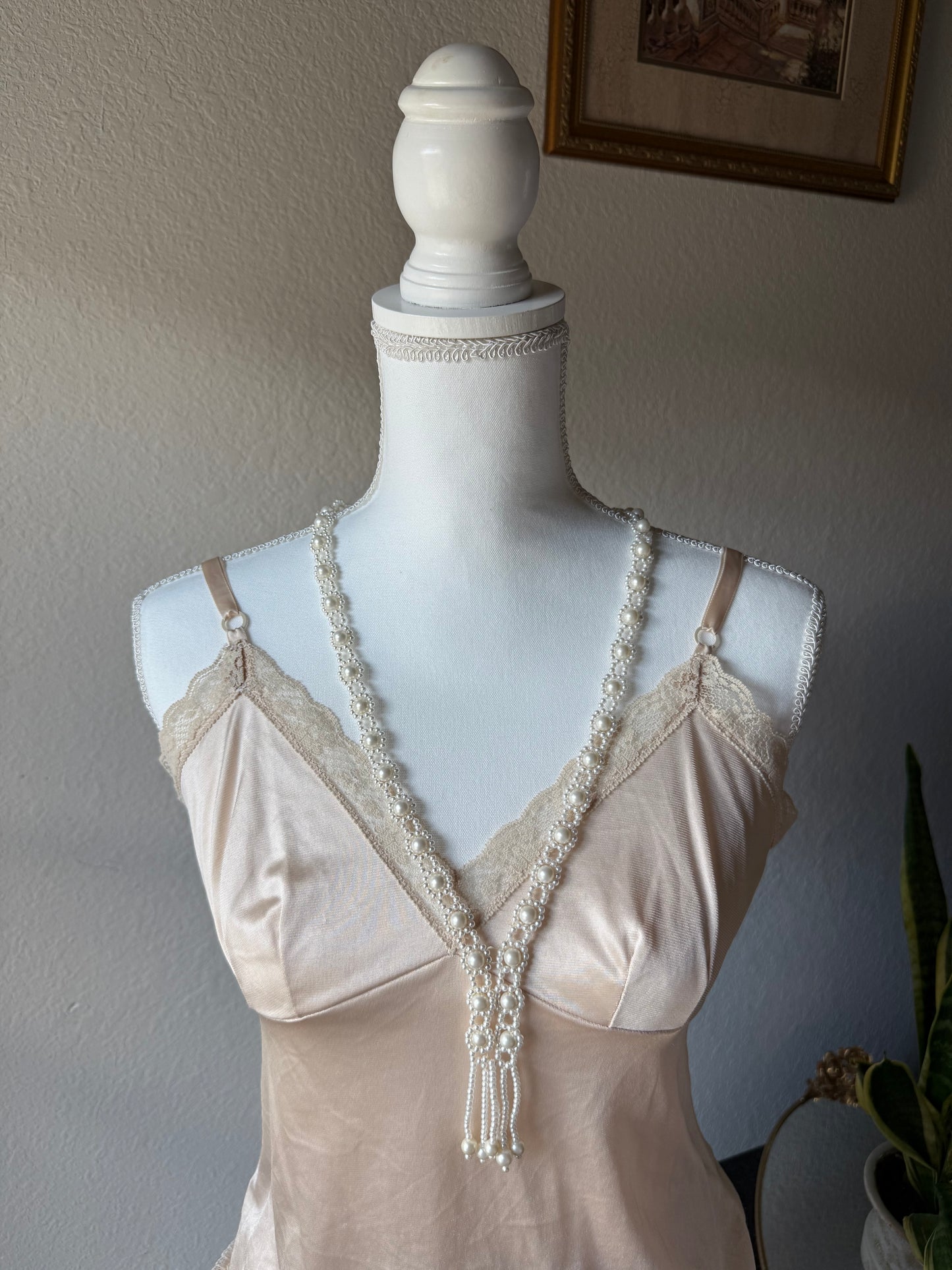 Beaded Pearl Necklace
