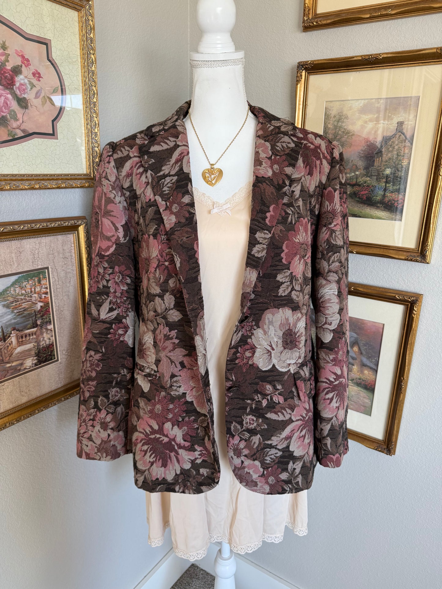 Floral Tapestry Blazer