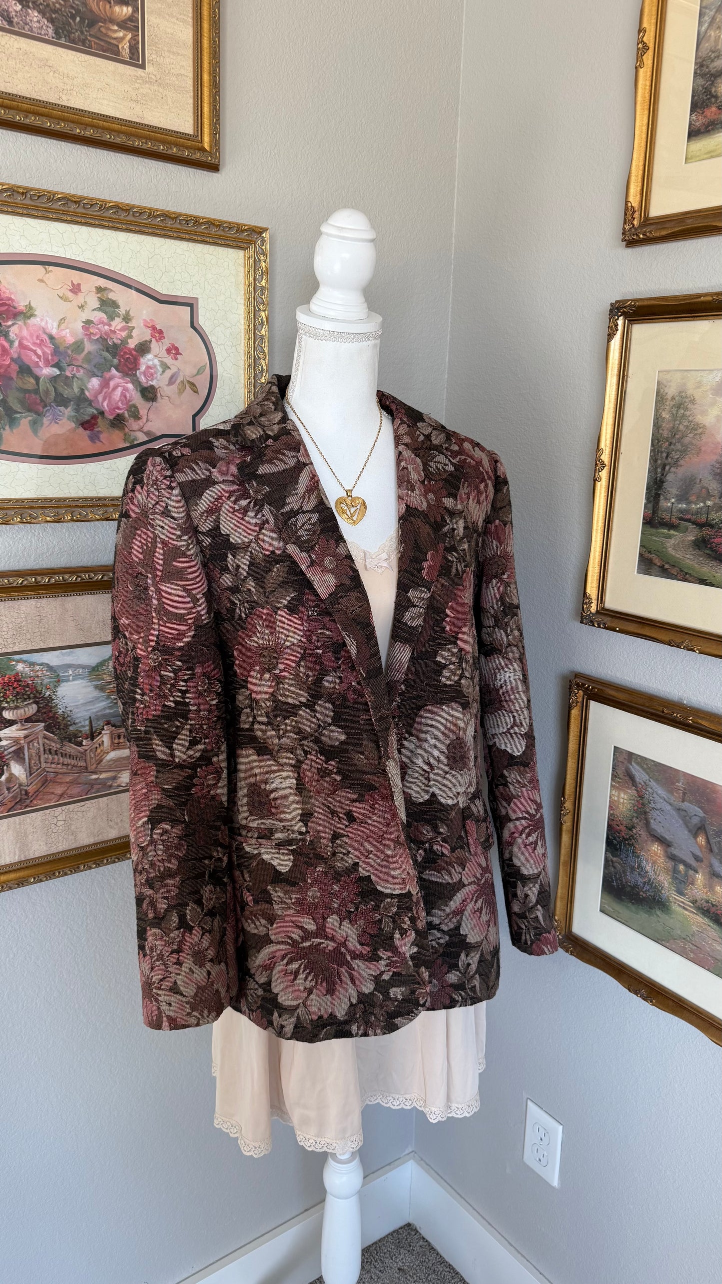 Floral Tapestry Blazer