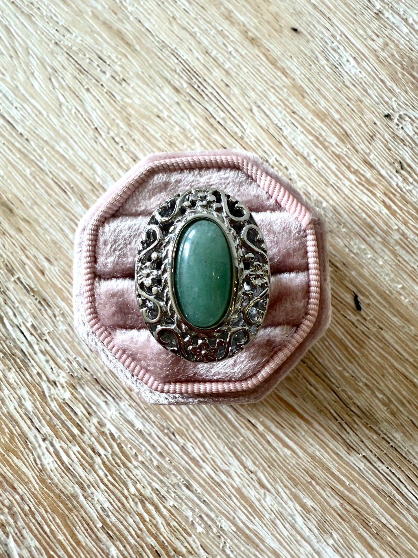 Steel Jade Oval Ring (8)