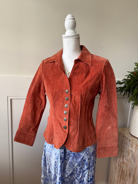 Orange Suede Jacket