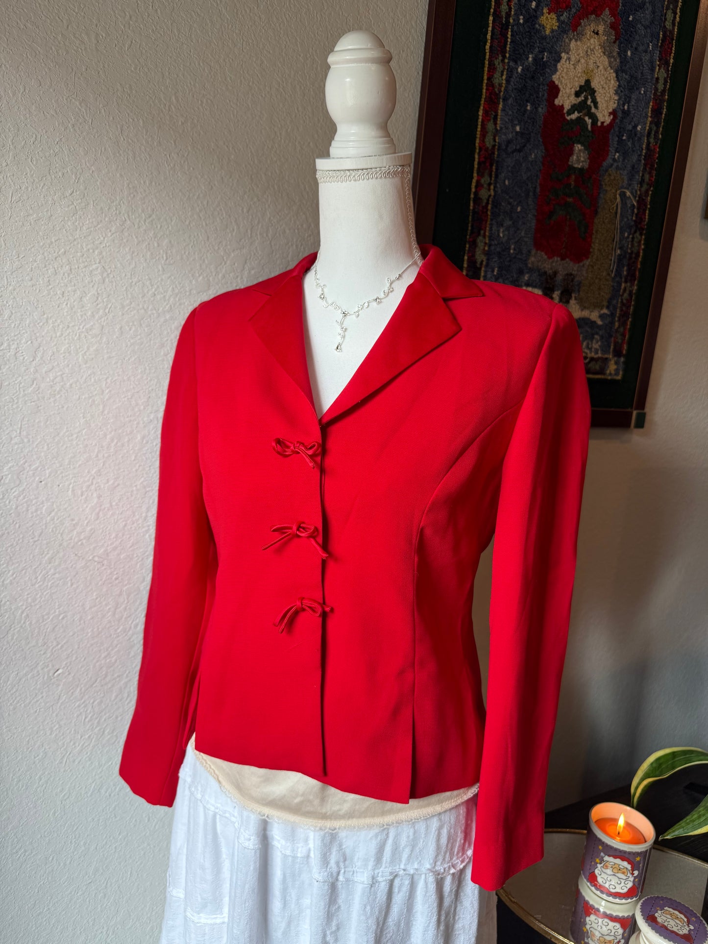 Red Bow Blazer