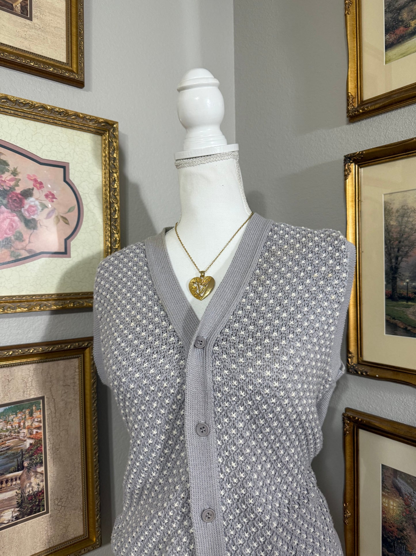Gray Jantzen Sweater Vest