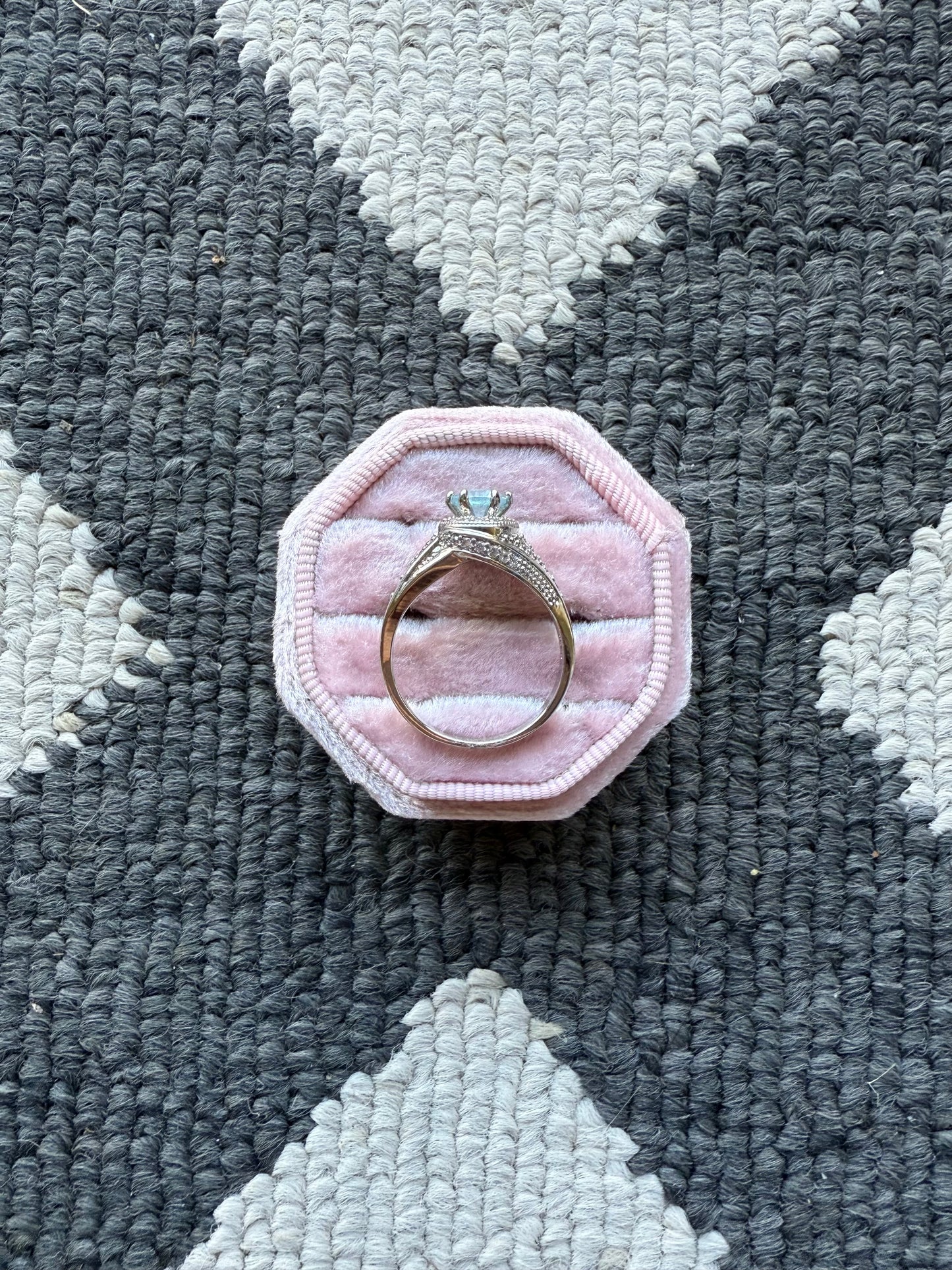 Light Blue Sterling Ring (8.75)