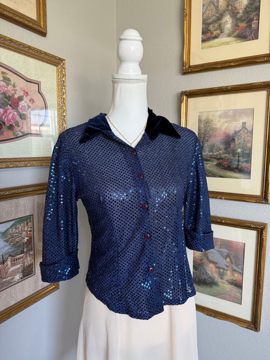 Jelly Beans Y2K Blue Top