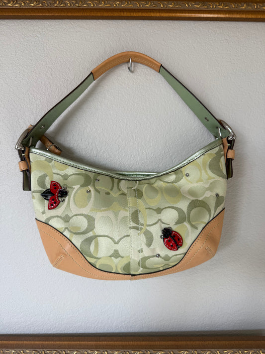 Coach Green Ladybug Bag