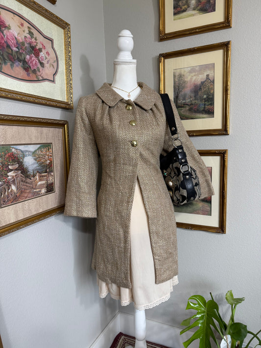 Gold Tweed Apt. 9 Coat