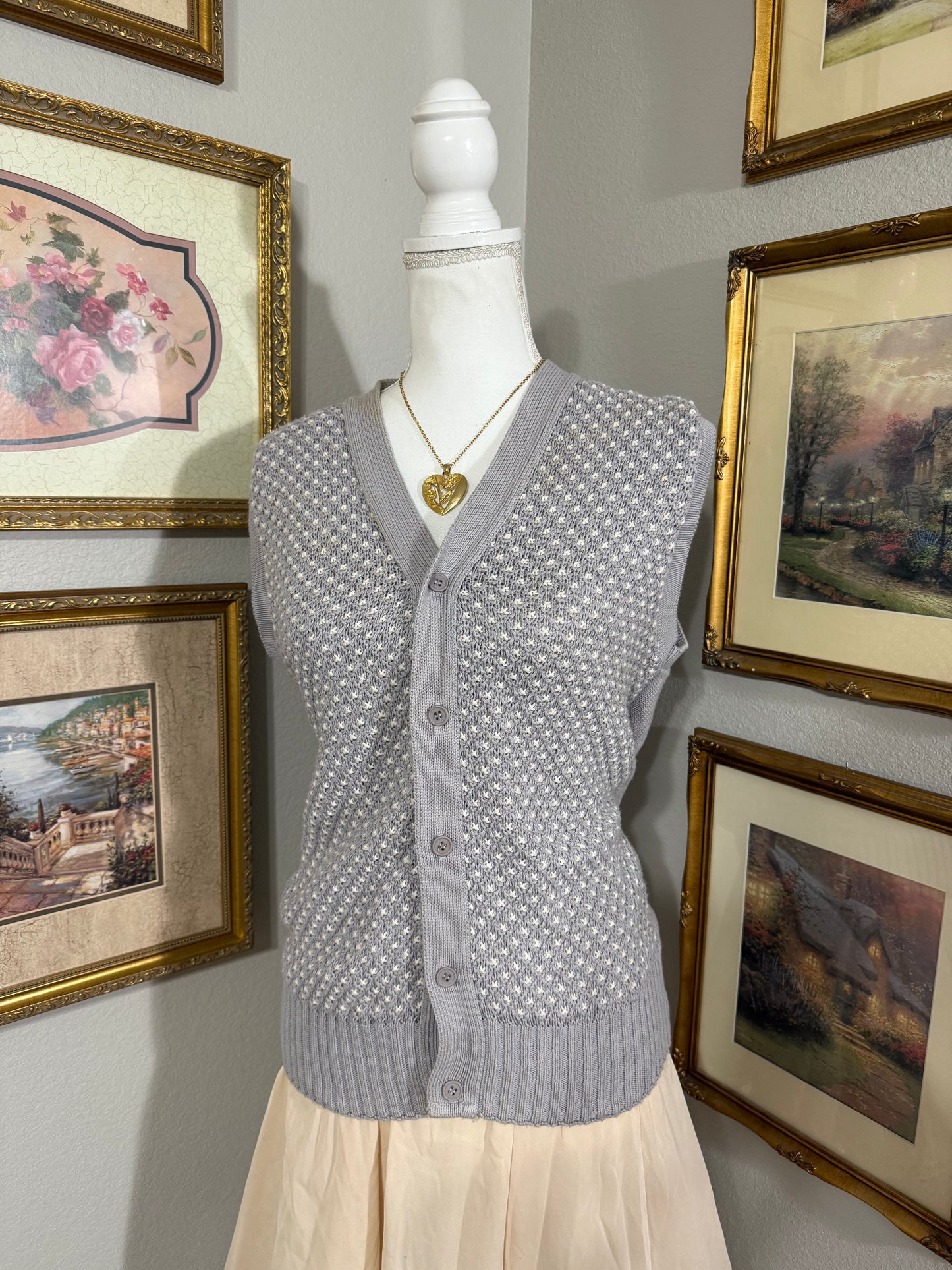 Gray Jantzen Sweater Vest