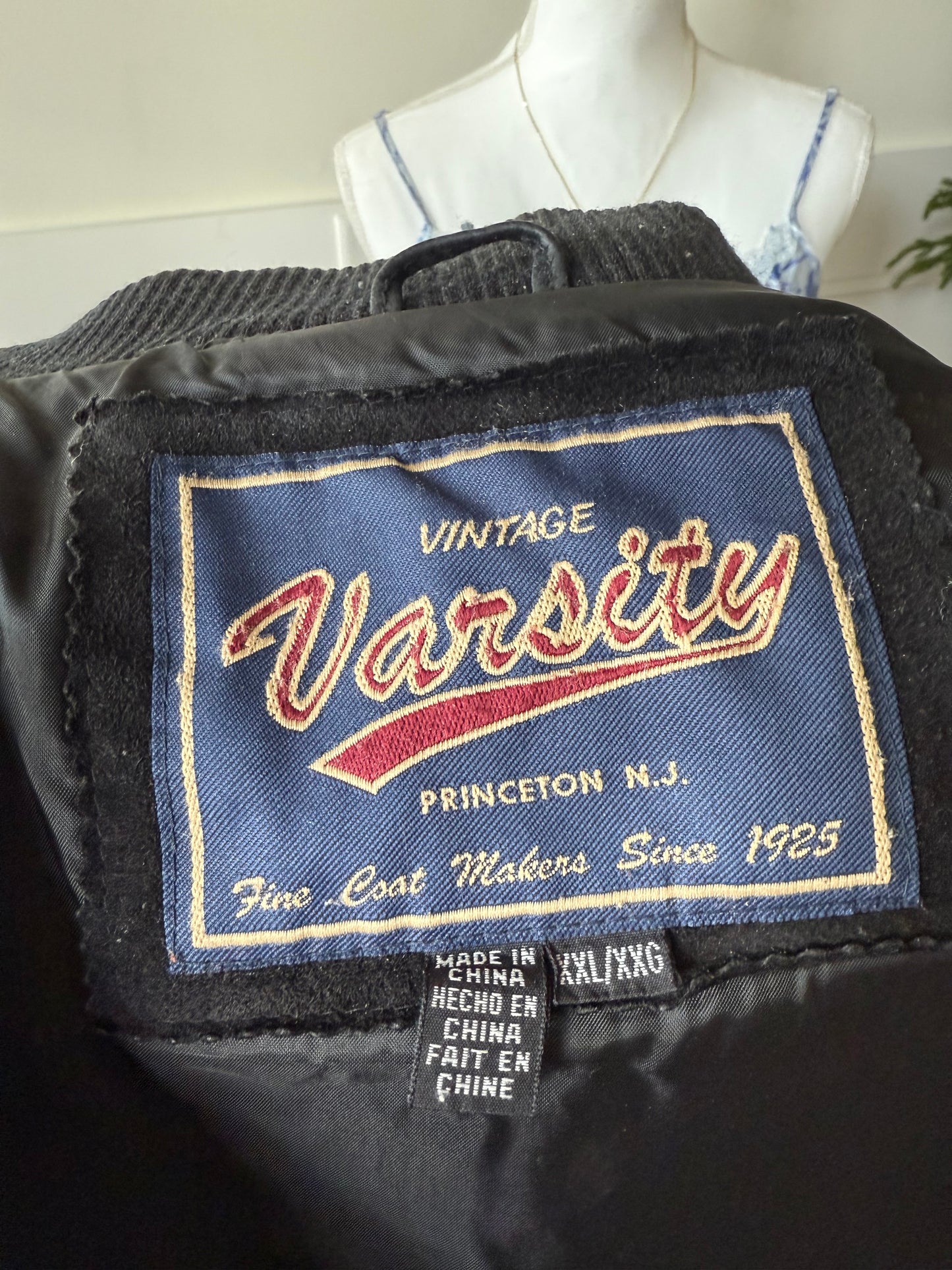 Leather Varsity Jacket