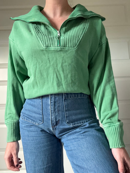 Aerie Green Quarterzip