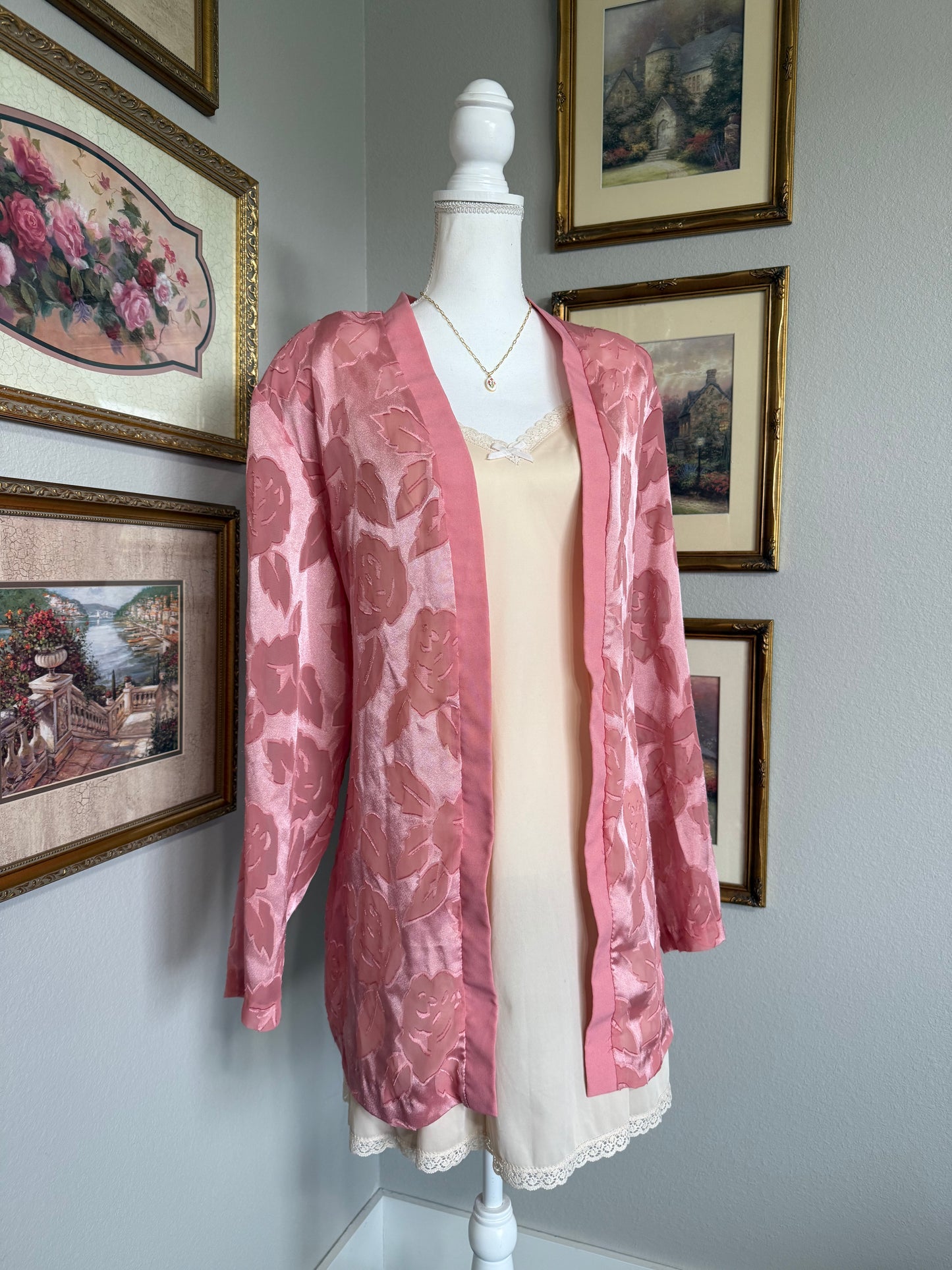 Blair Sheer Pink Floral Robe