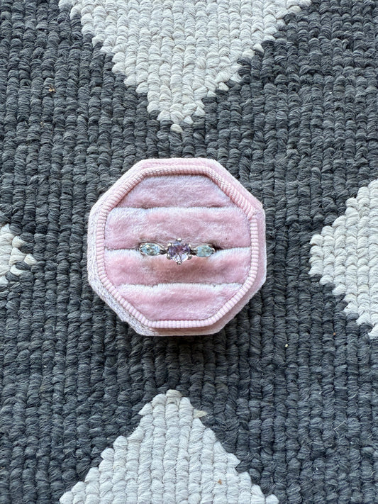 Sterling Purple Stone Ring (6.75)