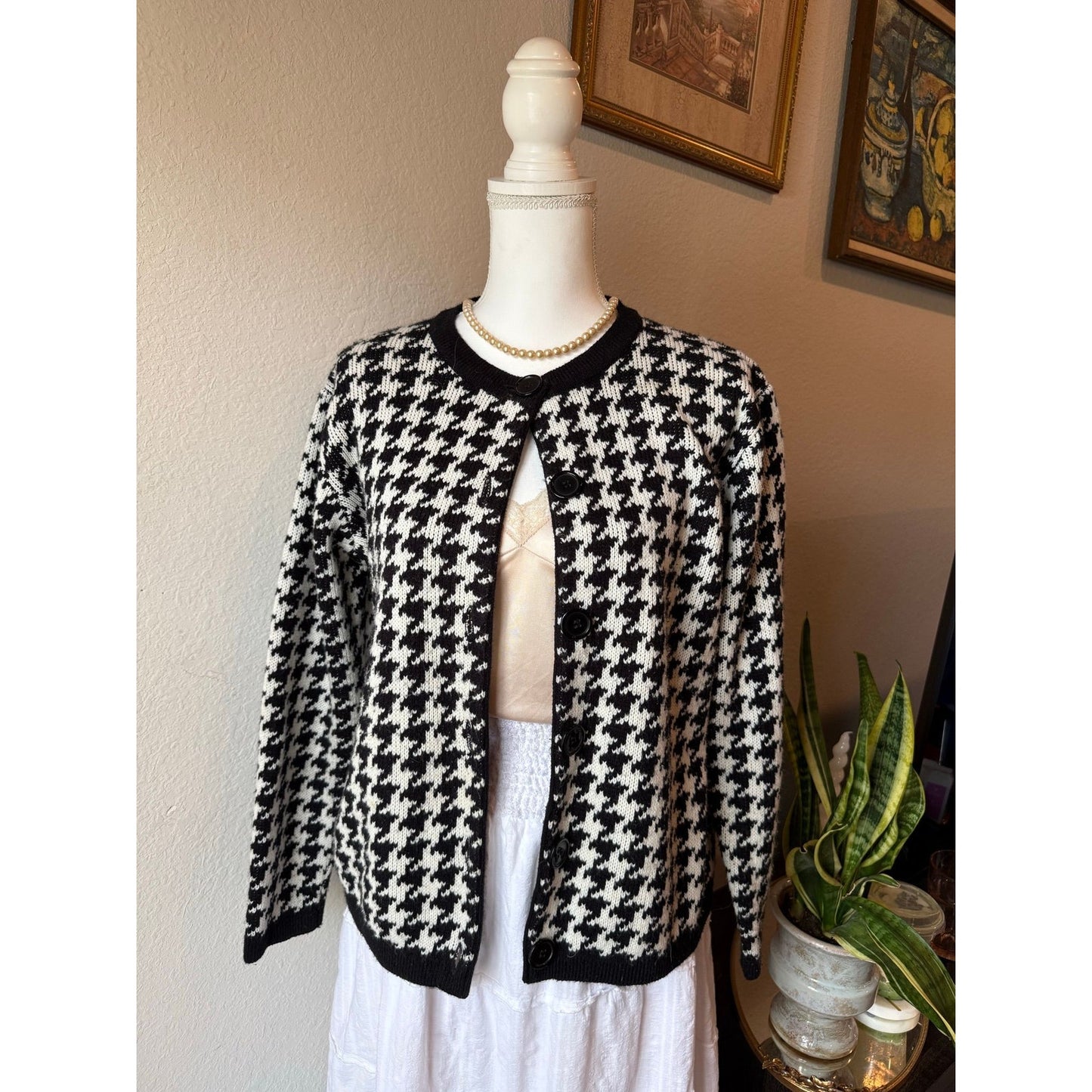 Houndstooth Cardigan