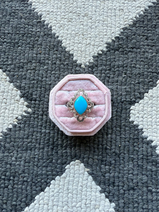 Sterling Turquoise Ring (8.75)