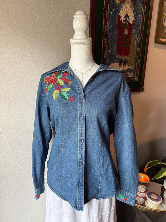 Holly Denim Button Up