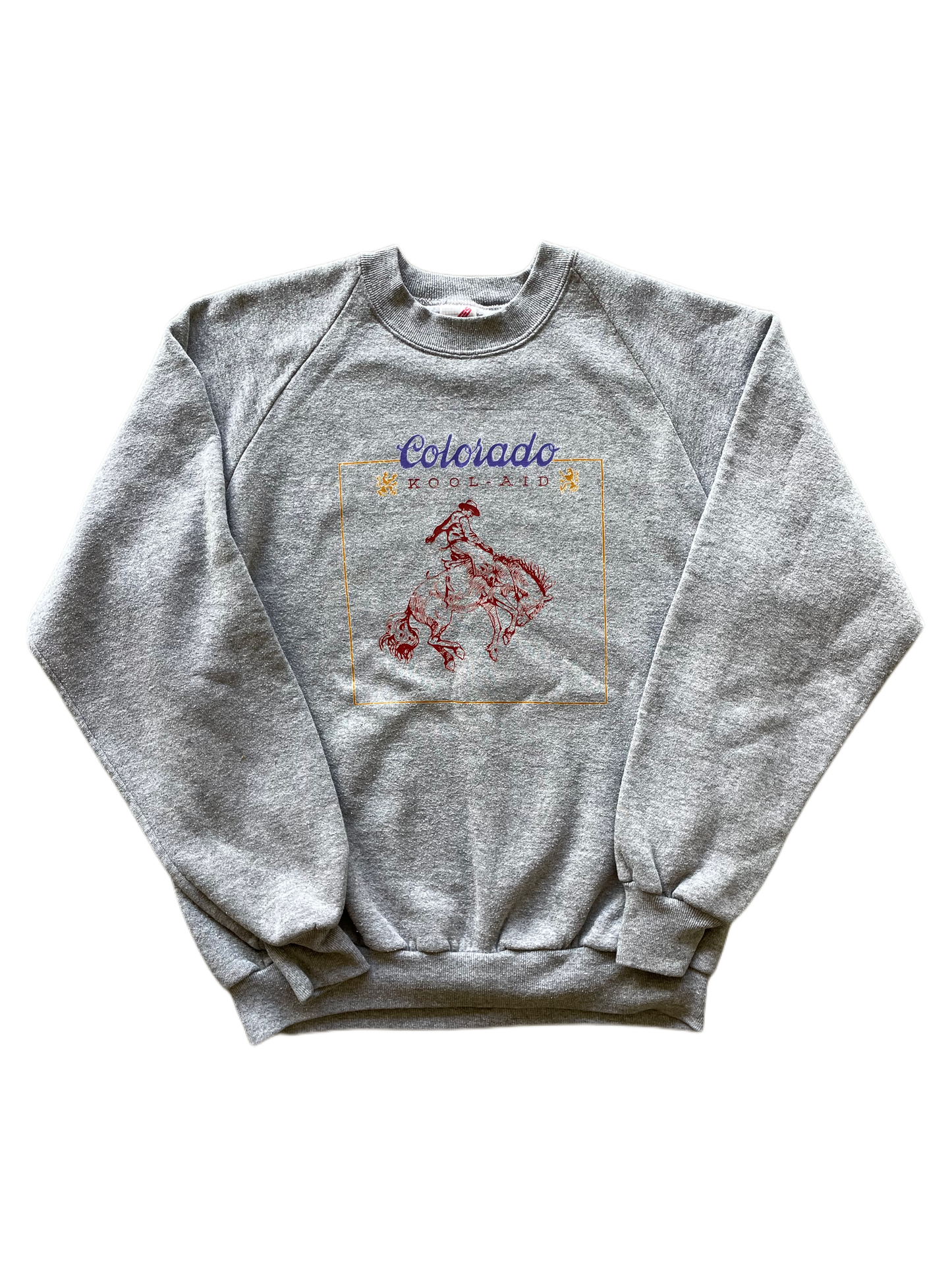 (L) Gray Crewneck Colorado Kool-Aid