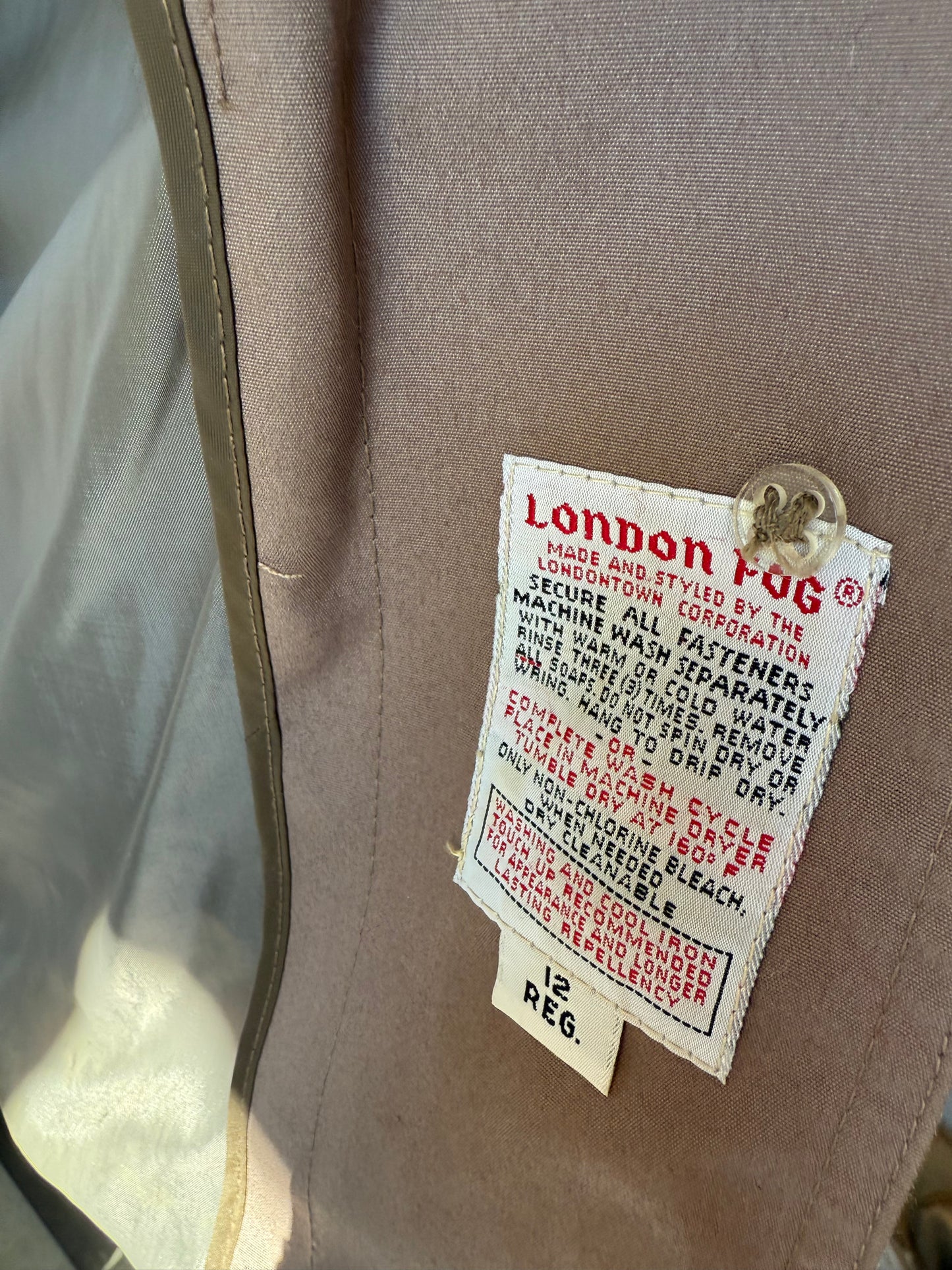 Brown London Fog Trench