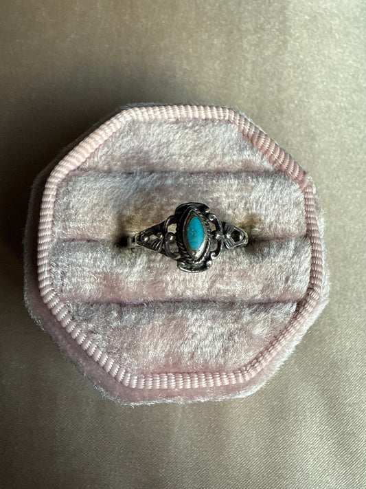 Sterling Turquoise Ring (5.5)