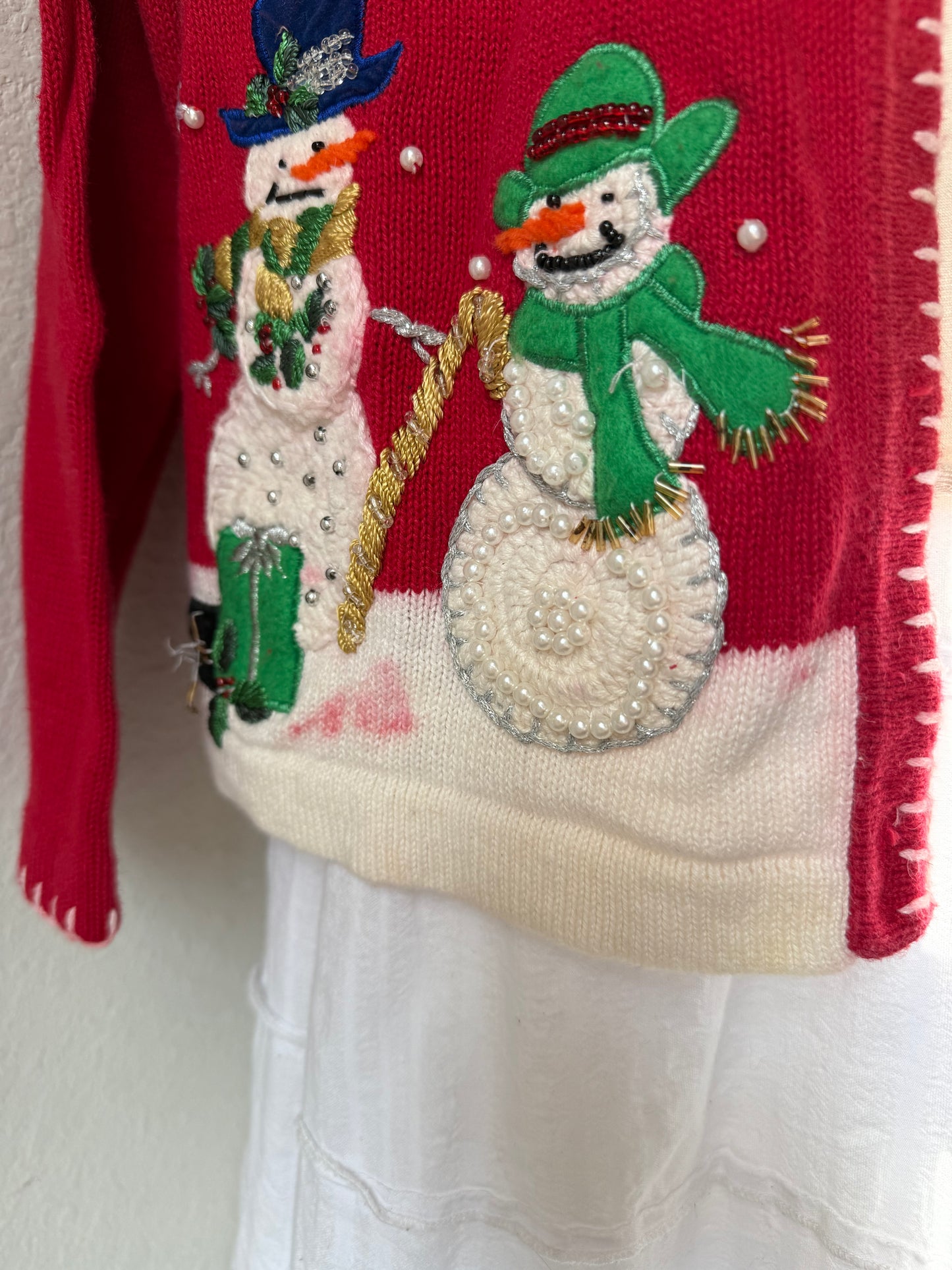 Red Snowman Sweater