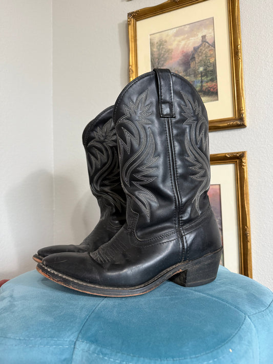 Laredo Black Cowboy Boots