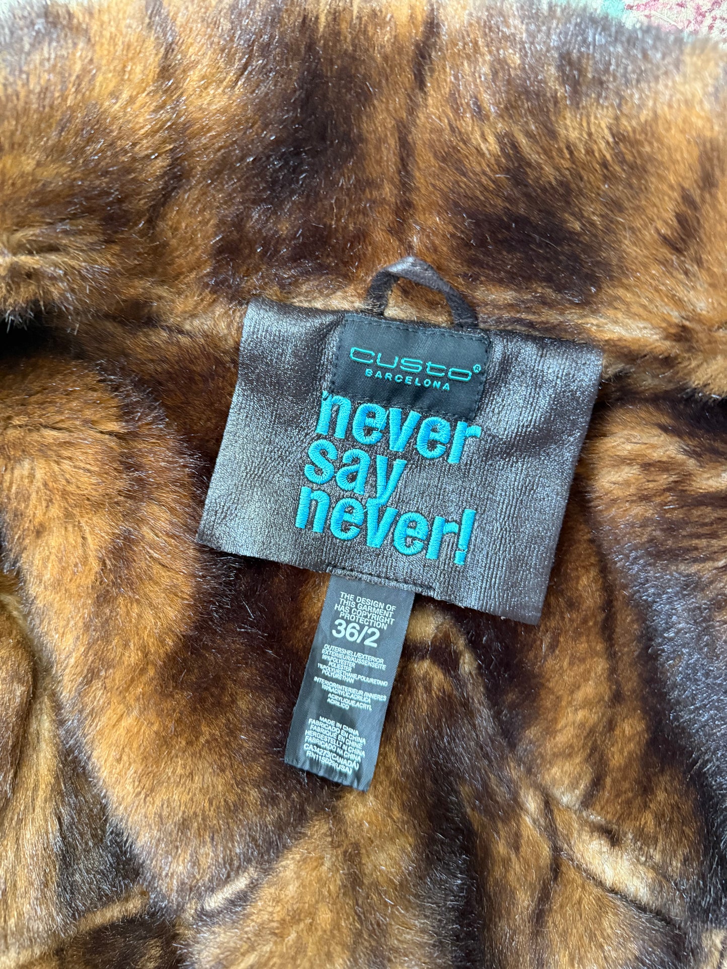 Fur Lined Colorful Coat